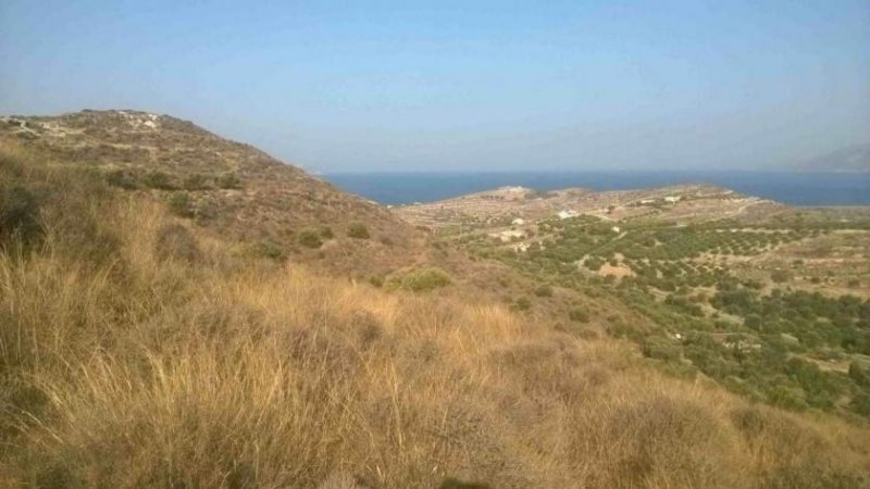 Kamilari Süd Kreta; Kamilari Grundstück mit Meerblick 10.000m² Grundstück kaufen